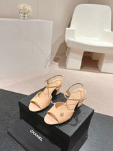 HIGH HEELS SANDAL IN BISQUE CREAM LAMBSKIN